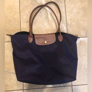 Longchamp Le Pilage Bag Dark Purple